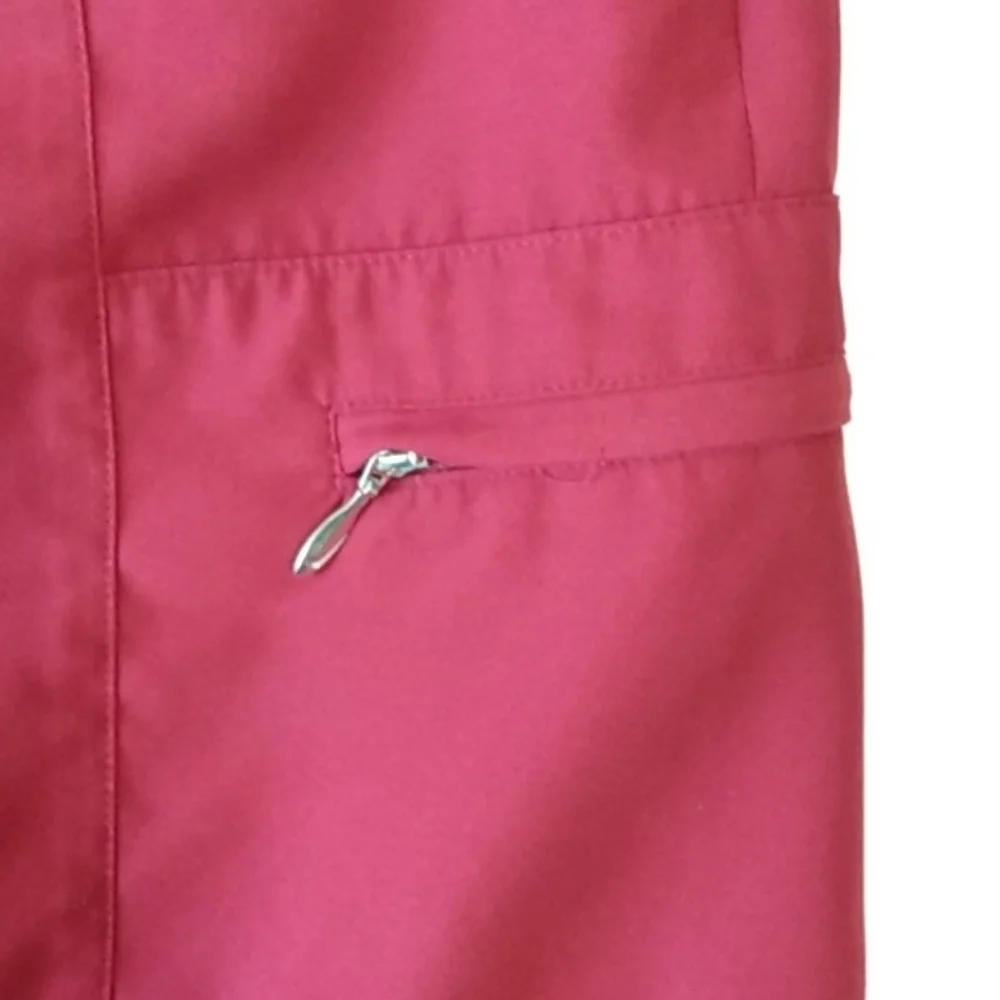 IZOD BURGUNDY SKORT SHORTS SKIRT SIZE 10 - Picture 6 of 11